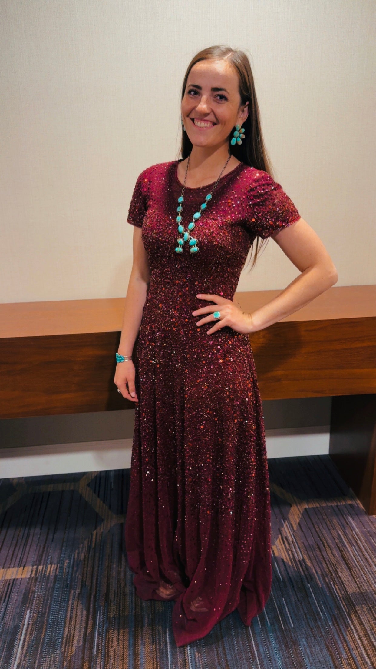 The Grace Statement Squash Blossom inspired Necklace