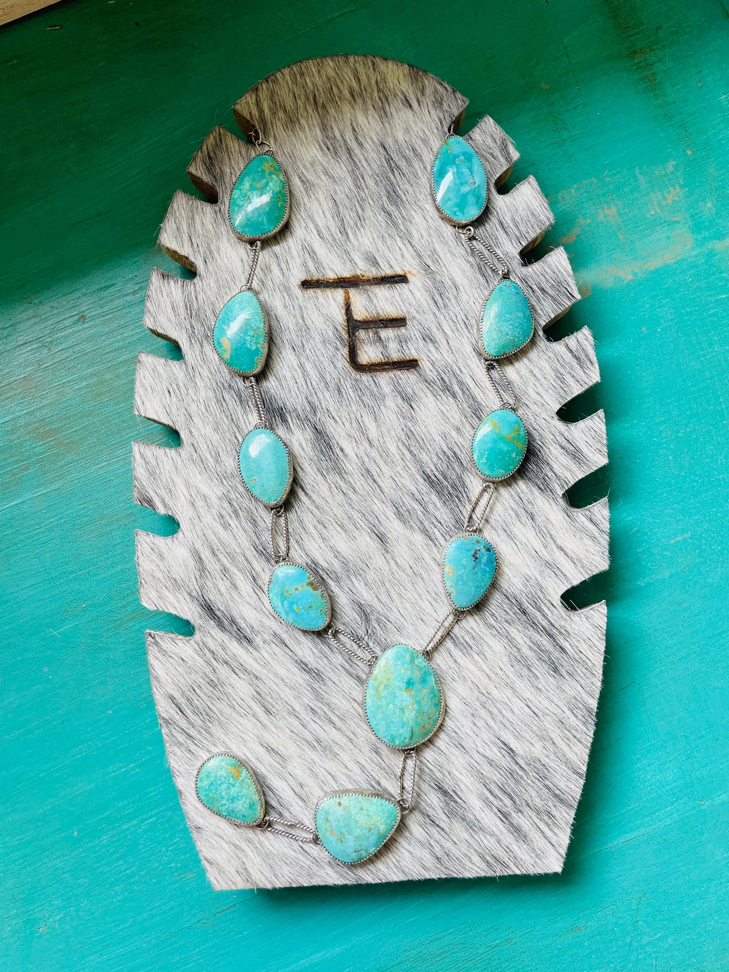 Turquoise Back Drape