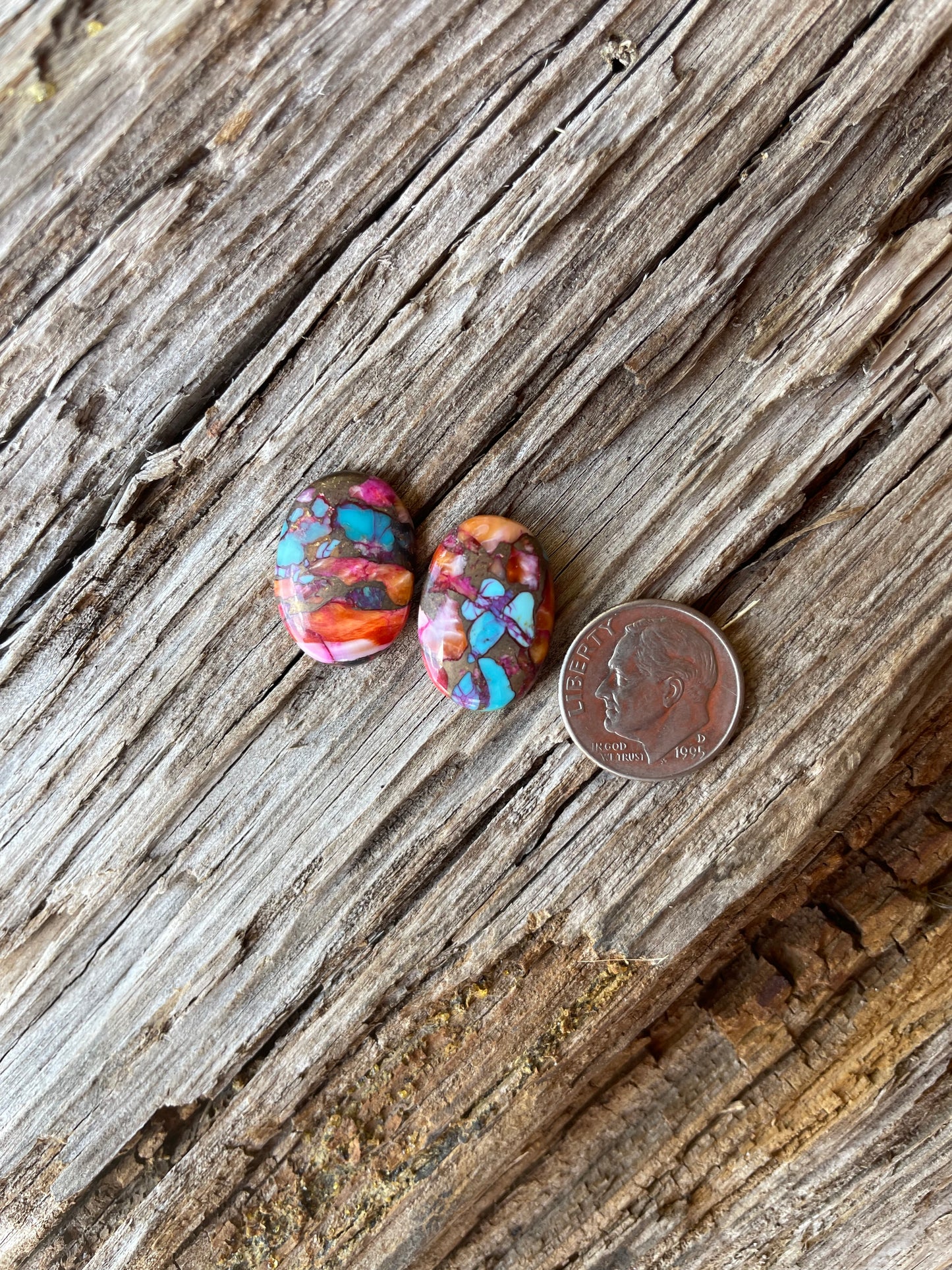 The Leather & Stone Earrings