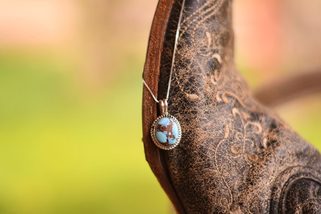 Golden Hills Turquoise Pendant Necklace