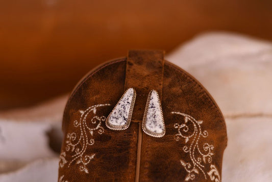 White Buffalo Drop earrings