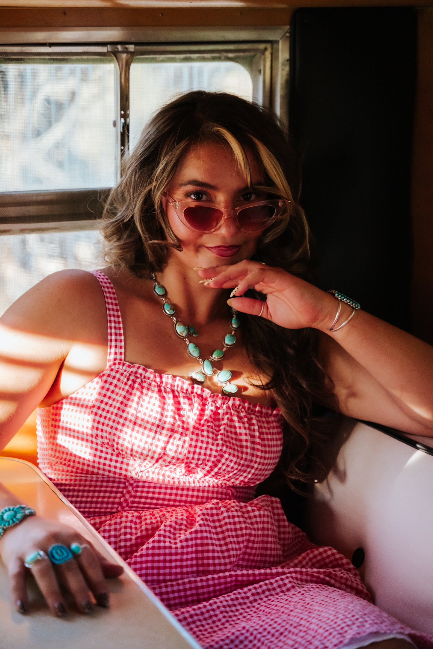 The Grace Statement Squash Blossom inspired Necklace