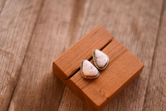 White Buffalo Drop Earrings
