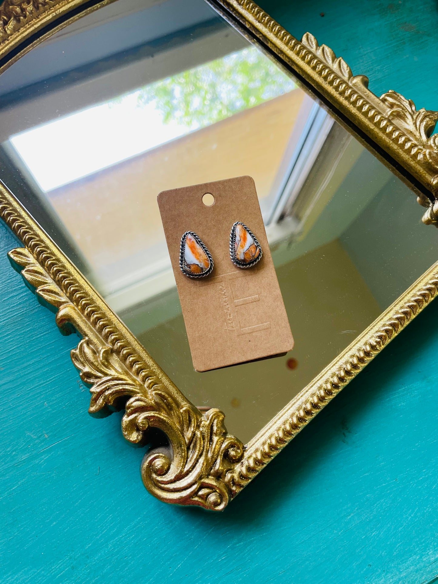 Flaming Sunset Studs