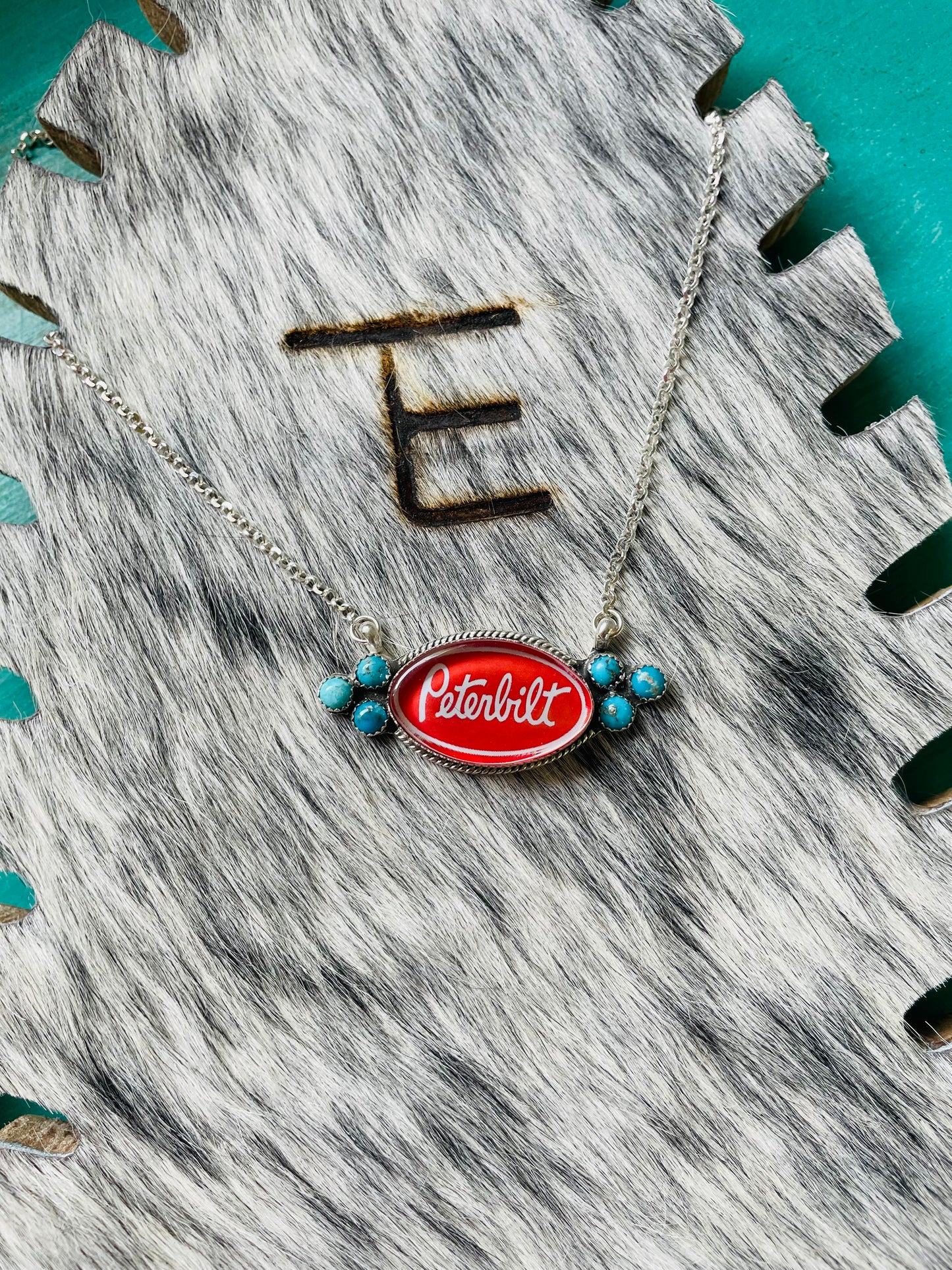 Peterbuilt & Kingman necklace