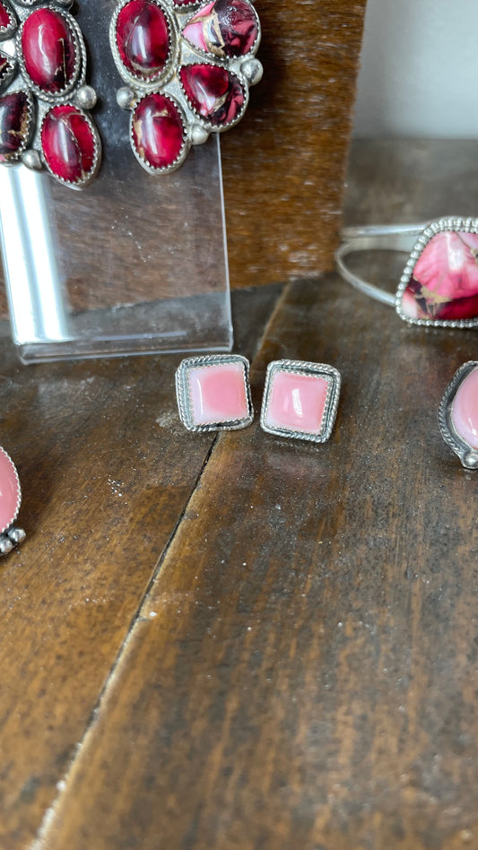 Pink Spur Studs