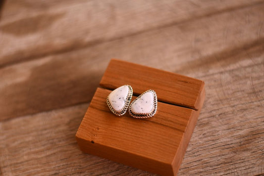 White Buffalo Drop Earrings