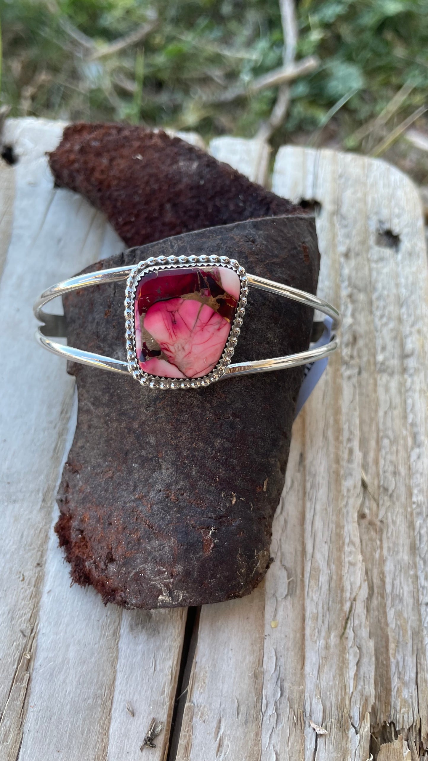 Merry & Bright Rose Dahlia Cuff
