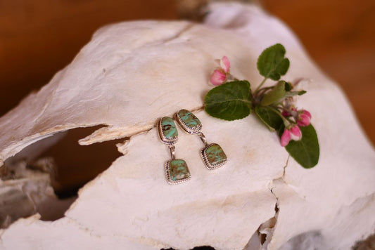 Turquoise Dangle Statement Earrings
