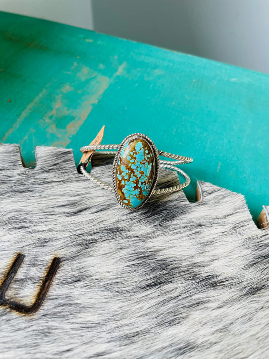 Chunky$$ #8 turquoise cuff