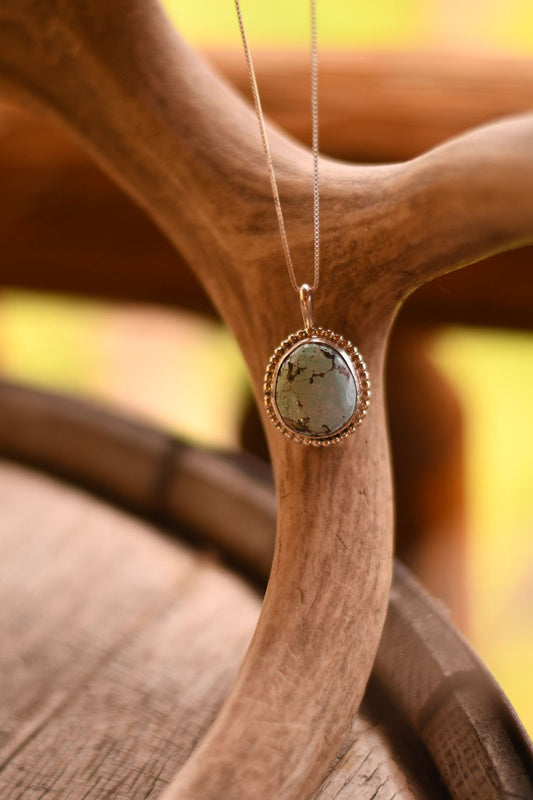 Powder Blue Turquoise Pendant Necklace
