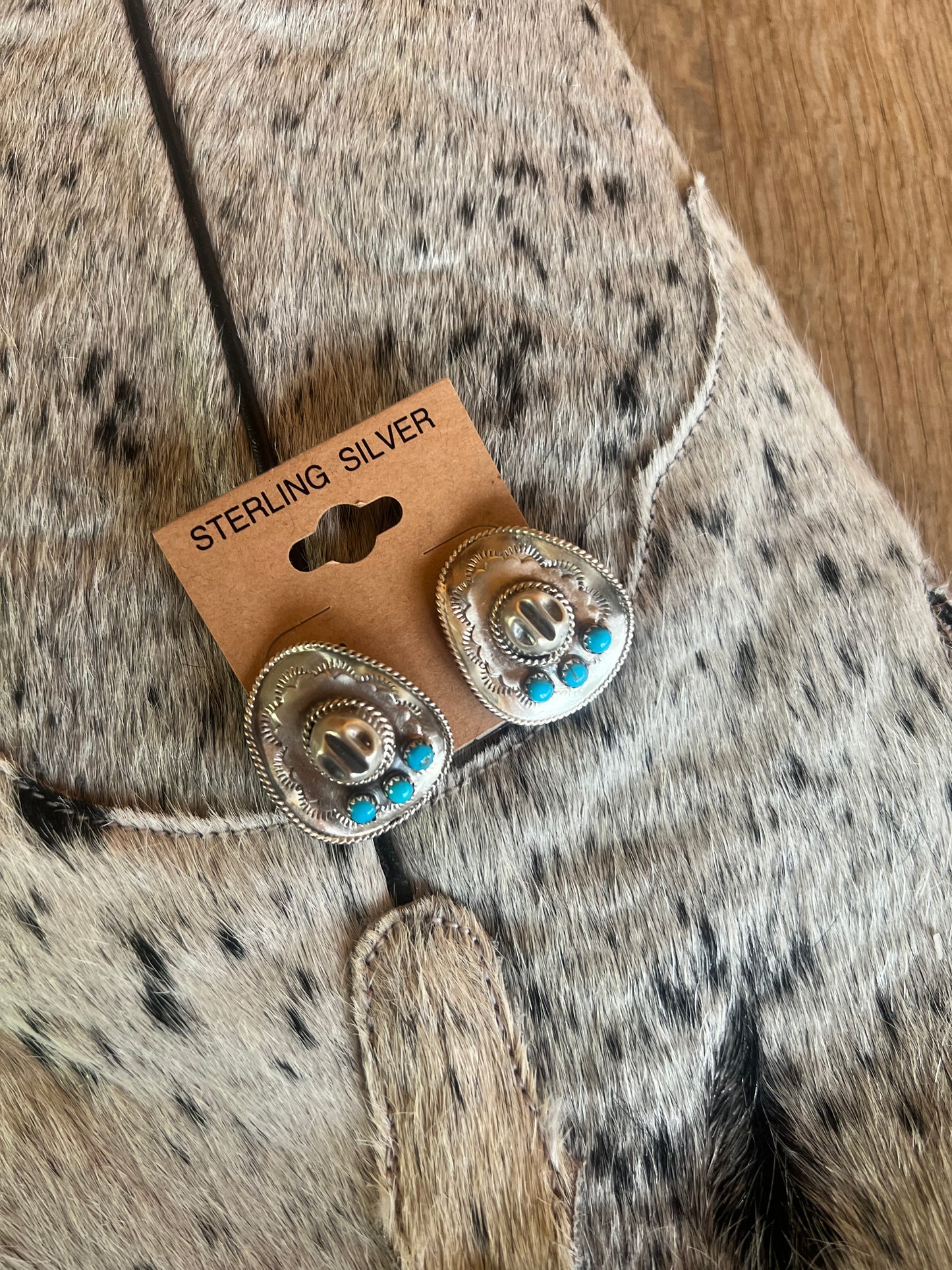 The Durango Cowboy Hat Turquoise Earrings