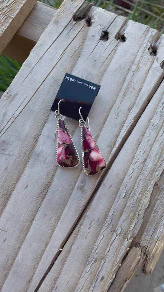 Merry & Bright Red Dahlia Earrings